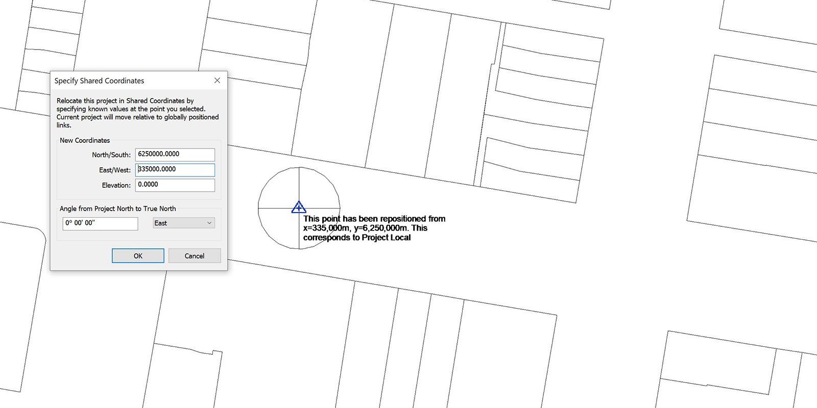 Specify shared coordinates