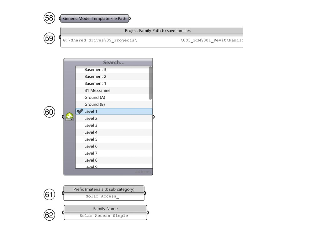 Loadable family settings