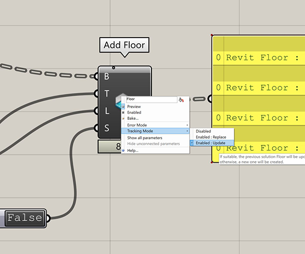 RhinoInside element tracking