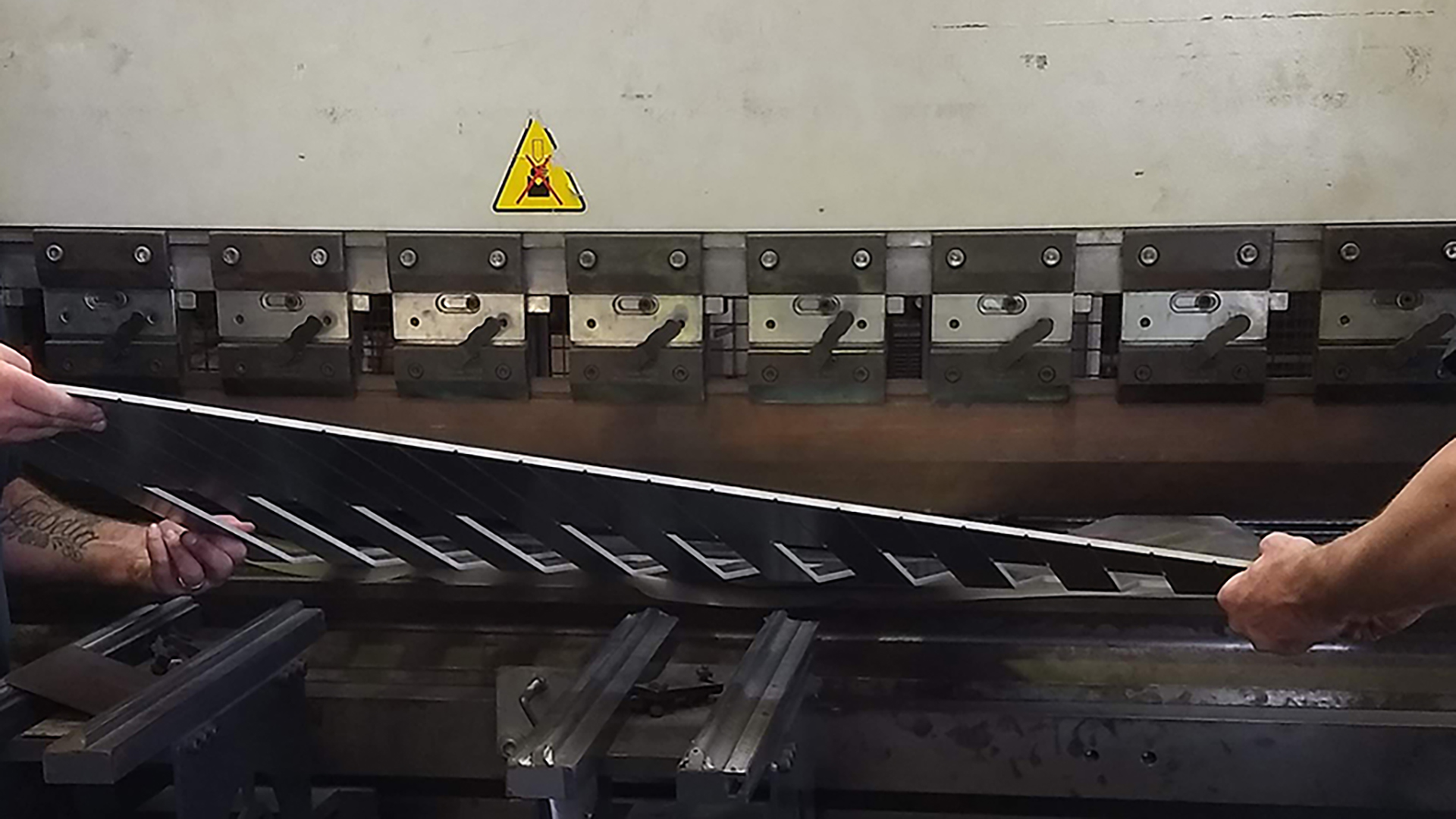 Sheet metal folding